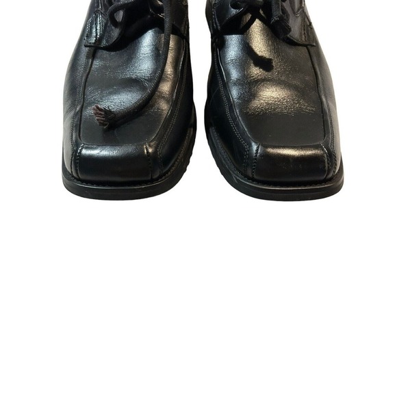 Steve Madden Yorrk Men 9.5 M Black Leather Square Toe Heels - Picture 13 of 13